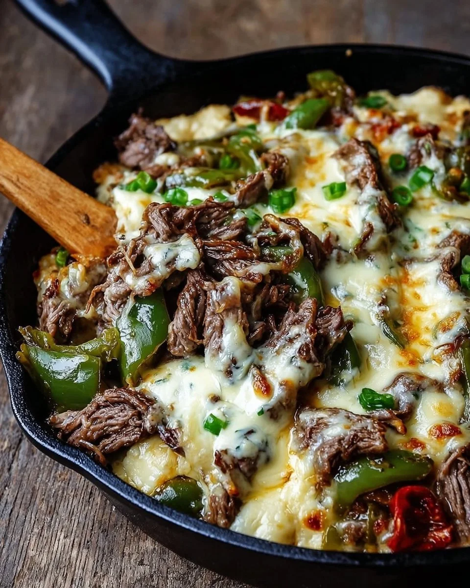 Creamy Keto Philly Cheesesteak Skillet Recipe Easy Low-Carb Dinner