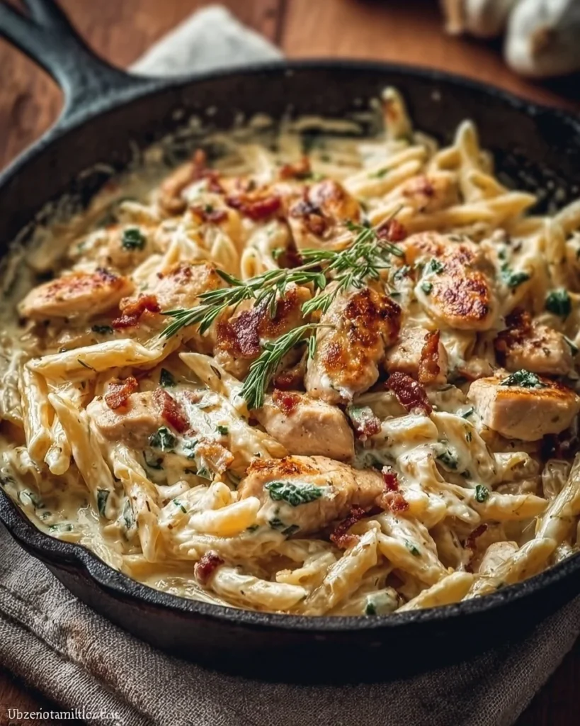 Delicious Marry Me Chicken Pasta plated elegantly for dinner.