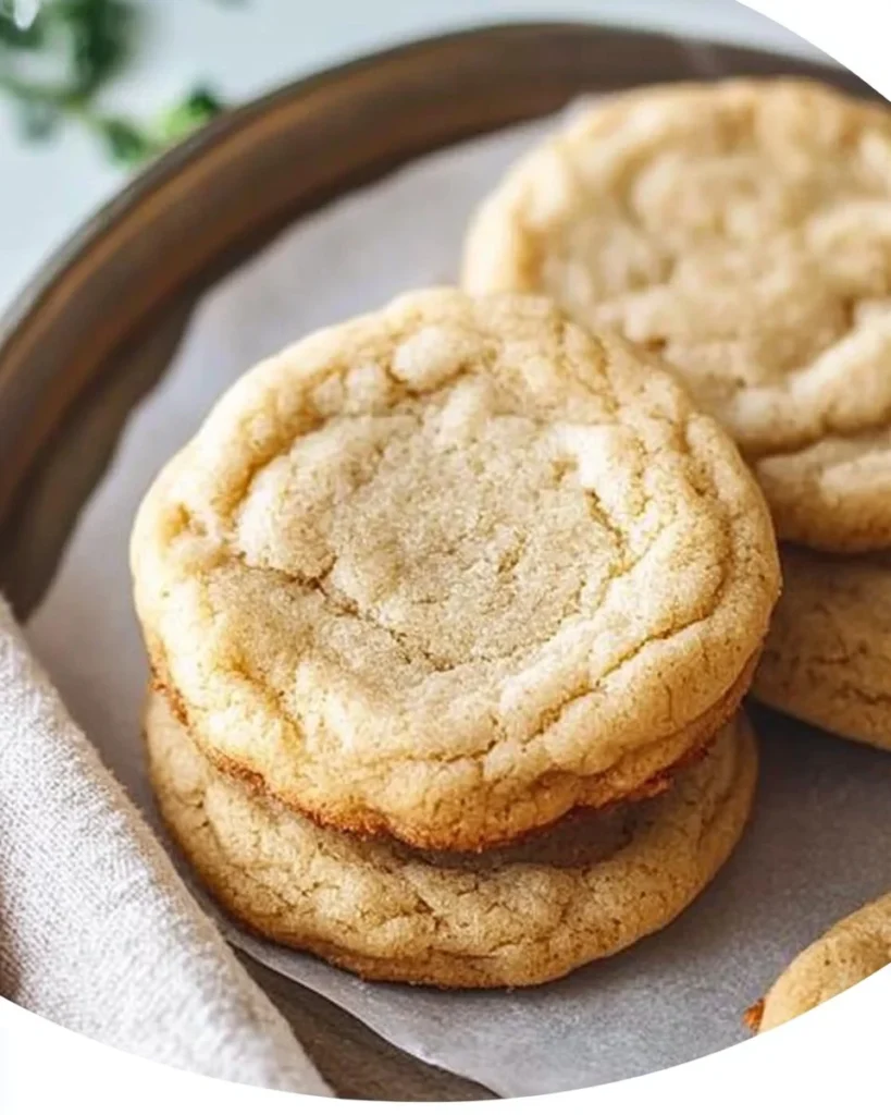 Delicious sourdough discard sugar cookies on a cooling rack