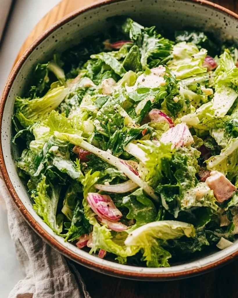 Delicious French Bistro Salad with fresh greens and classic ingredients