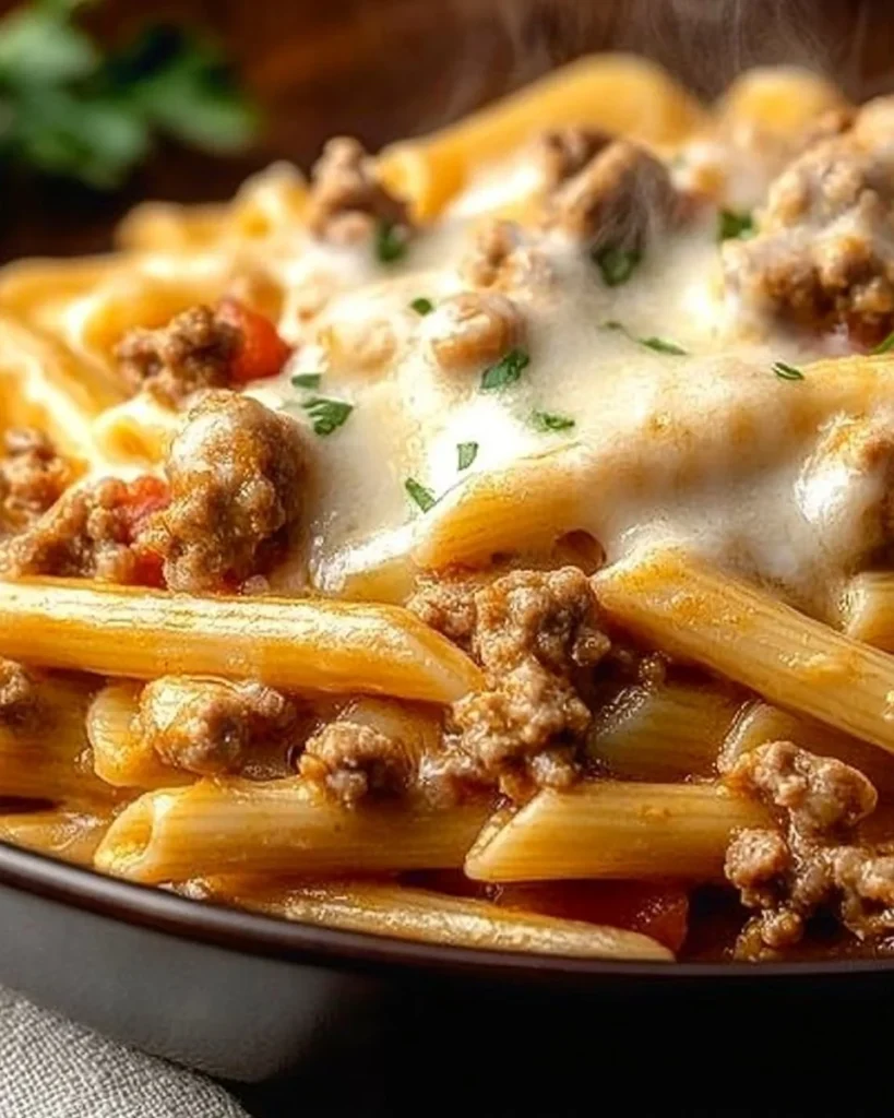 Gordon Ramsay serving a delicious ground turkey pasta dish