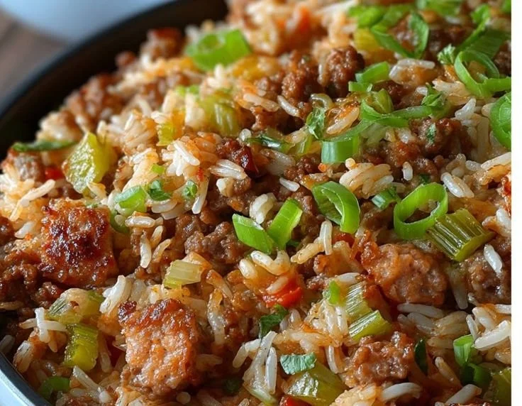 Jailhouse Rice dish served in a bowl with vibrant ingredients.