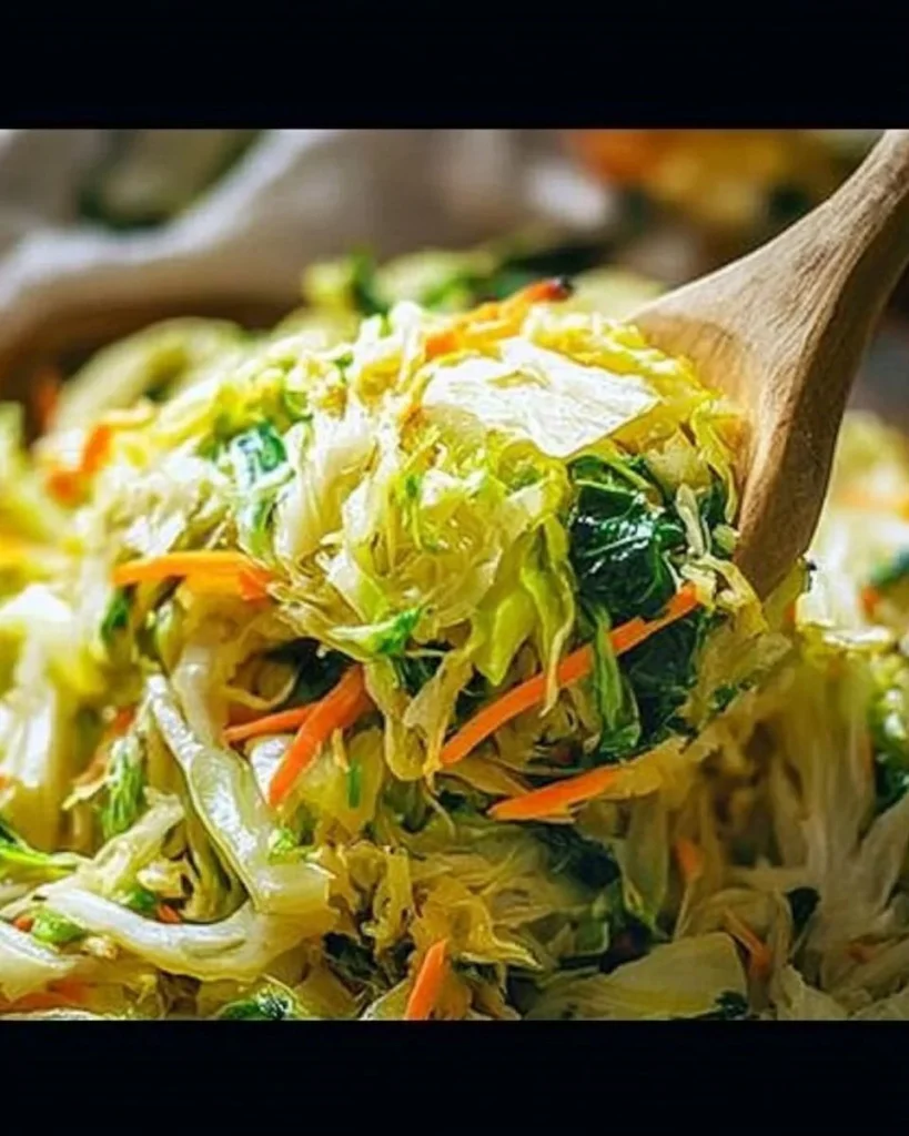Delicious Jamaican Cabbage dish with fresh ingredients