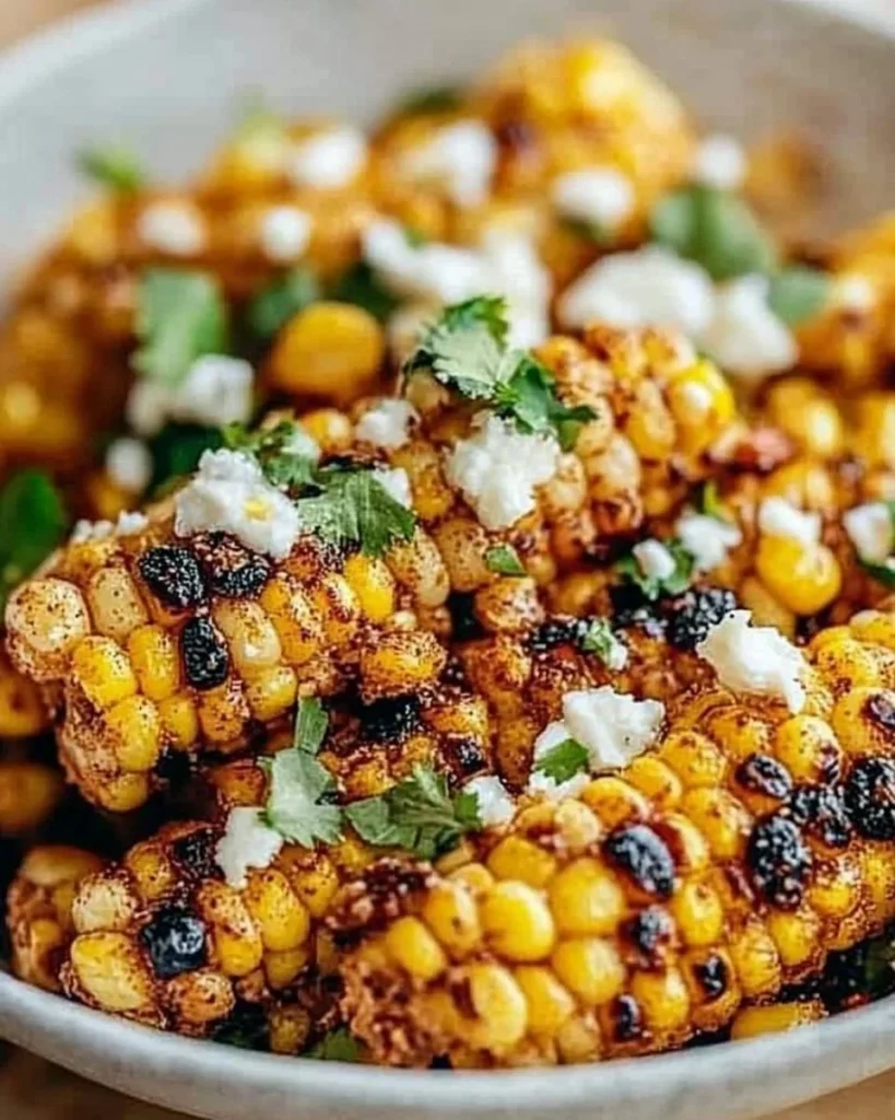 Quick Blackstone Mexican Street Corn grilled to perfection with vibrant toppings